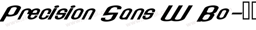 Precision Sans W Bo字体转换